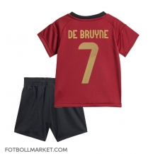 Belgien Kevin De Bruyne #7 Replika Hemmatröja Barn EM 2024 Kortärmad (+ byxor)