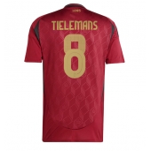 Belgien Youri Tielemans #8 Replika Hemmatröja EM 2024 Kortärmad