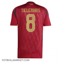 Belgien Youri Tielemans #8 Replika Hemmatröja EM 2024 Kortärmad