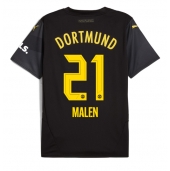 Borussia Dortmund Donyell Malen #21 Replika Bortatröja 2024-25 Kortärmad