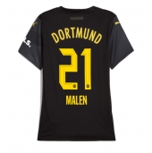 Borussia Dortmund Donyell Malen #21 Replika Bortatröja Dam 2024-25 Kortärmad