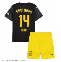 Borussia Dortmund Maximilian Beier #14 Replika Bortatröja Barn 2024-25 Kortärmad (+ byxor)