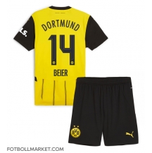 Borussia Dortmund Maximilian Beier #14 Replika Hemmatröja Barn 2024-25 Kortärmad (+ byxor)