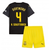 Borussia Dortmund Nico Schlotterbeck #4 Replika Bortatröja Barn 2024-25 Kortärmad (+ byxor)