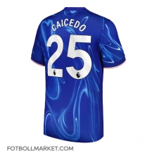 Chelsea Moises Caicedo #25 Replika Hemmatröja 2024-25 Kortärmad