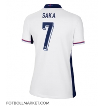 England Bukayo Saka #7 Replika Hemmatröja Dam EM 2024 Kortärmad