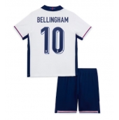 England Jude Bellingham #10 Replika Hemmatröja Barn EM 2024 Kortärmad (+ byxor)