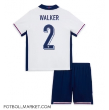 England Kyle Walker #2 Replika Hemmatröja Barn EM 2024 Kortärmad (+ byxor)