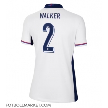 England Kyle Walker #2 Replika Hemmatröja Dam EM 2024 Kortärmad