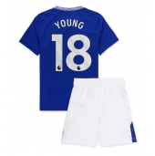 Everton Ashley Young #18 Replika Hemmatröja Barn 2024-25 Kortärmad (+ byxor)