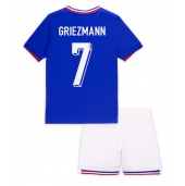 Frankrike Antoine Griezmann #7 Replika Hemmatröja Barn EM 2024 Kortärmad (+ byxor)