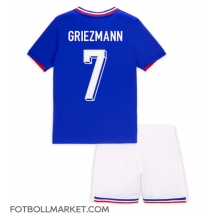 Frankrike Antoine Griezmann #7 Replika Hemmatröja Barn EM 2024 Kortärmad (+ byxor)