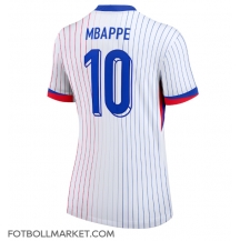 Frankrike Kylian Mbappe #10 Replika Bortatröja Dam EM 2024 Kortärmad