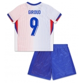 Frankrike Olivier Giroud #9 Replika Bortatröja Barn EM 2024 Kortärmad (+ byxor)