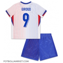 Frankrike Olivier Giroud #9 Replika Bortatröja Barn EM 2024 Kortärmad (+ byxor)