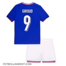 Frankrike Olivier Giroud #9 Replika Hemmatröja Barn EM 2024 Kortärmad (+ byxor)