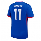 Frankrike Ousmane Dembele #11 Replika Hemmatröja EM 2024 Kortärmad