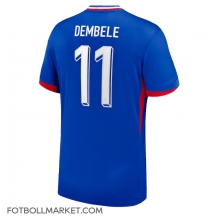 Frankrike Ousmane Dembele #11 Replika Hemmatröja EM 2024 Kortärmad