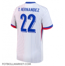 Frankrike Theo Hernandez #22 Replika Bortatröja EM 2024 Kortärmad