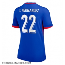 Frankrike Theo Hernandez #22 Replika Hemmatröja Dam EM 2024 Kortärmad