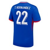 Frankrike Theo Hernandez #22 Replika Hemmatröja EM 2024 Kortärmad