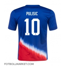 Förenta Staterna Christian Pulisic #10 Replika Bortatröja Copa America 2024 Kortärmad