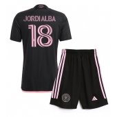 Inter Miami Jordi Alba #18 Replika Bortatröja Barn 2024-25 Kortärmad (+ byxor)