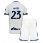 Inter Milan Nicolo Barella #23 Replika Bortatröja Barn 2024-25 Kortärmad (+ byxor)