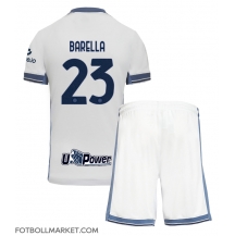 Inter Milan Nicolo Barella #23 Replika Bortatröja Barn 2024-25 Kortärmad (+ byxor)