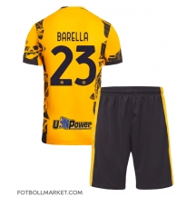 Inter Milan Nicolo Barella #23 Replika Tredjetröja Barn 2024-25 Kortärmad (+ byxor)