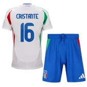 Italien Bryan Cristante #16 Replika Bortatröja Barn EM 2024 Kortärmad (+ byxor)