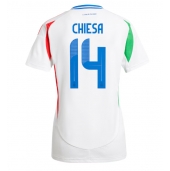 Italien Federico Chiesa #14 Replika Bortatröja Dam EM 2024 Kortärmad