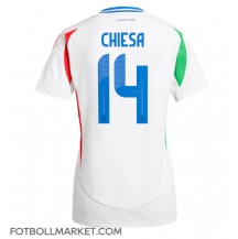 Italien Federico Chiesa #14 Replika Bortatröja Dam EM 2024 Kortärmad