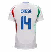 Italien Federico Chiesa #14 Replika Bortatröja EM 2024 Kortärmad