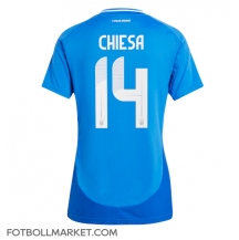 Italien Federico Chiesa #14 Replika Hemmatröja Dam EM 2024 Kortärmad