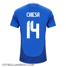 Italien Federico Chiesa #14 Replika Hemmatröja EM 2024 Kortärmad