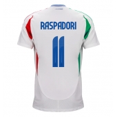 Italien Giacomo Raspadori #11 Replika Bortatröja EM 2024 Kortärmad