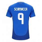 Italien Gianluca Scamacca #9 Replika Hemmatröja EM 2024 Kortärmad