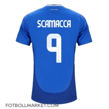 Italien Gianluca Scamacca #9 Replika Hemmatröja EM 2024 Kortärmad