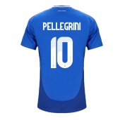 Italien Lorenzo Pellegrini #10 Replika Hemmatröja EM 2024 Kortärmad