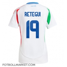 Italien Mateo Retegui #19 Replika Bortatröja Dam EM 2024 Kortärmad