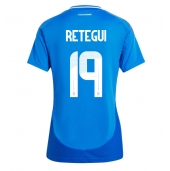 Italien Mateo Retegui #19 Replika Hemmatröja Dam EM 2024 Kortärmad