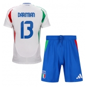 Italien Matteo Darmian #13 Replika Bortatröja Barn EM 2024 Kortärmad (+ byxor)