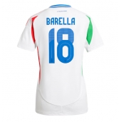 Italien Nicolo Barella #18 Replika Bortatröja Dam EM 2024 Kortärmad