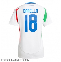 Italien Nicolo Barella #18 Replika Bortatröja Dam EM 2024 Kortärmad