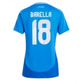 Italien Nicolo Barella #18 Replika Hemmatröja Dam EM 2024 Kortärmad