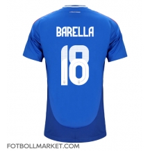 Italien Nicolo Barella #18 Replika Hemmatröja EM 2024 Kortärmad