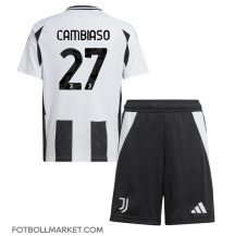 Juventus Andrea Cambiaso #27 Replika Hemmatröja Barn 2024-25 Kortärmad (+ byxor)