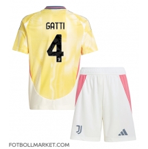 Juventus Federico Gatti #4 Replika Bortatröja Barn 2024-25 Kortärmad (+ byxor)