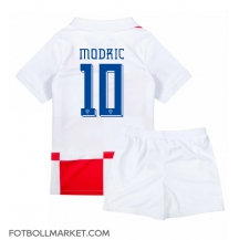 Kroatien Luka Modric #10 Replika Hemmatröja Barn EM 2024 Kortärmad (+ byxor)